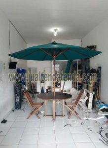 tenda payung kayu jati